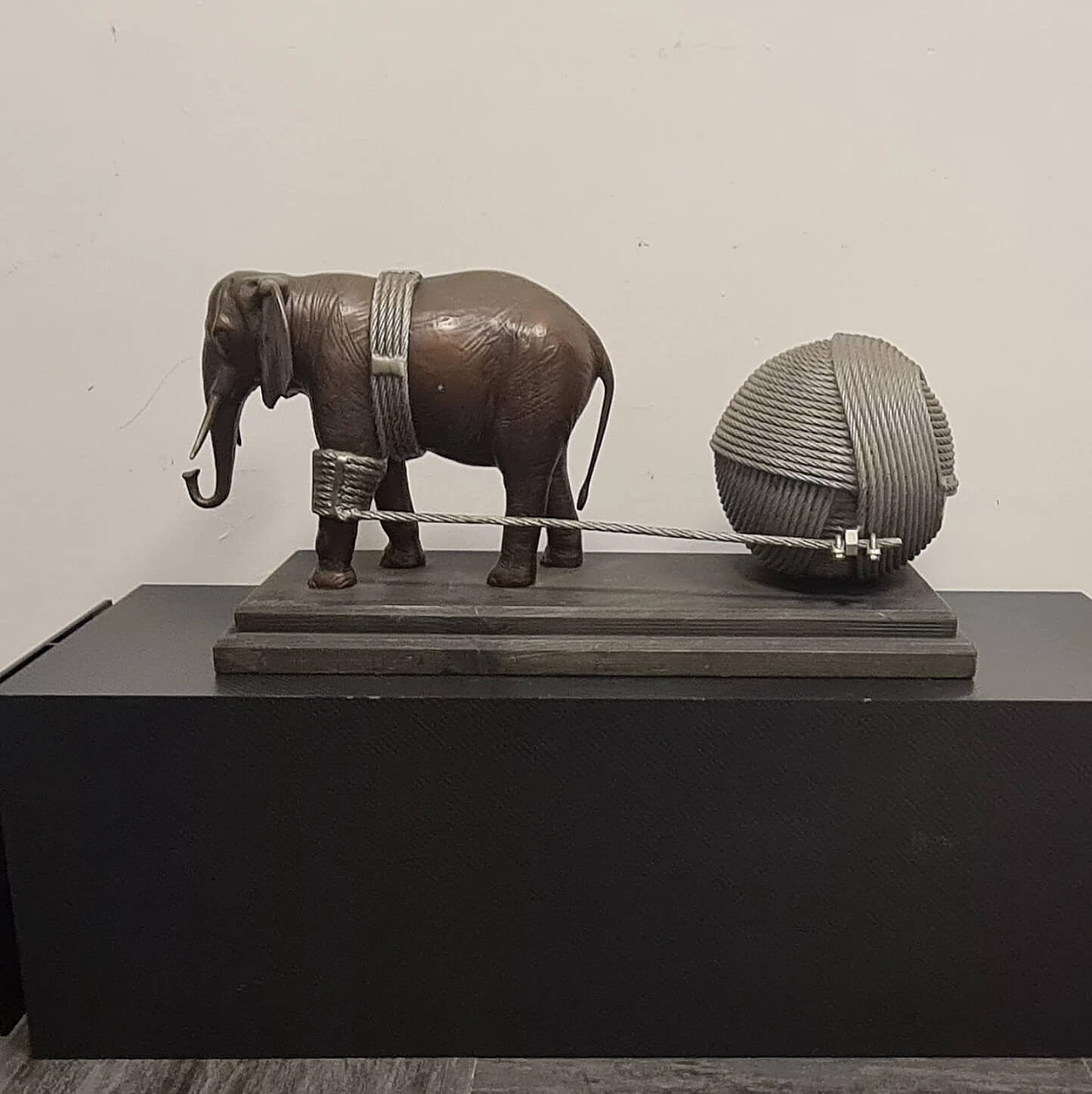 Valeriano Trubbiani, elephant, bronze and aluminum sculpture, 1981 1