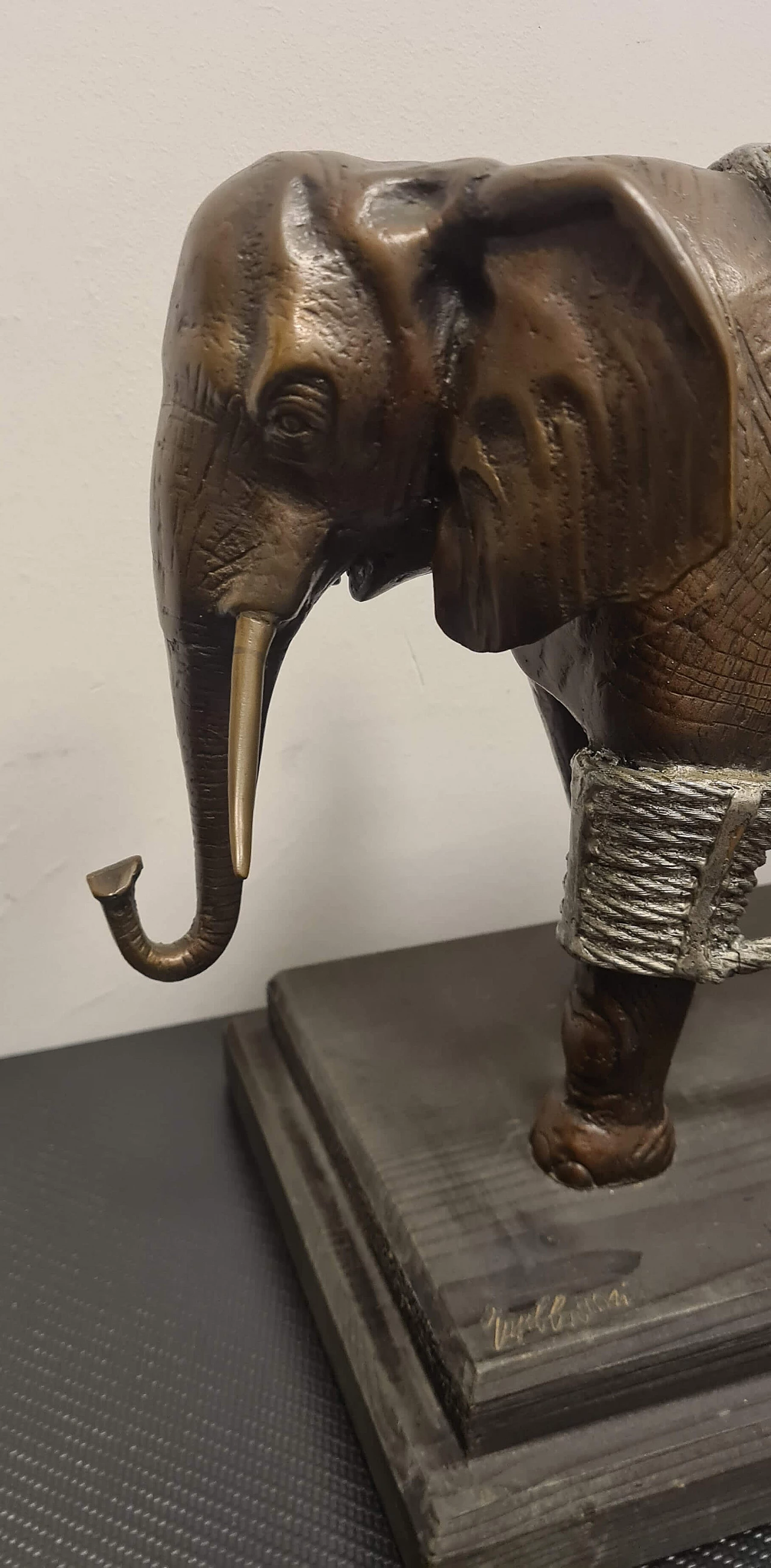 Valeriano Trubbiani, elephant, bronze and aluminum sculpture, 1981 5