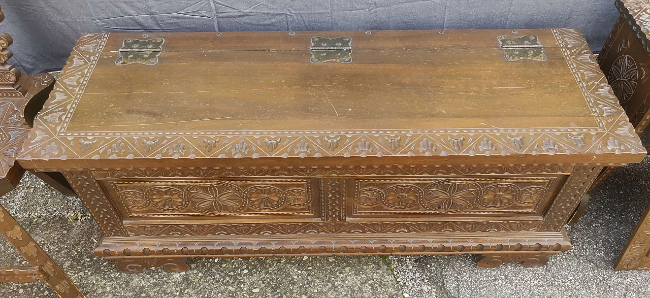 Componenti d'arredo in legno massello, anni '60 1