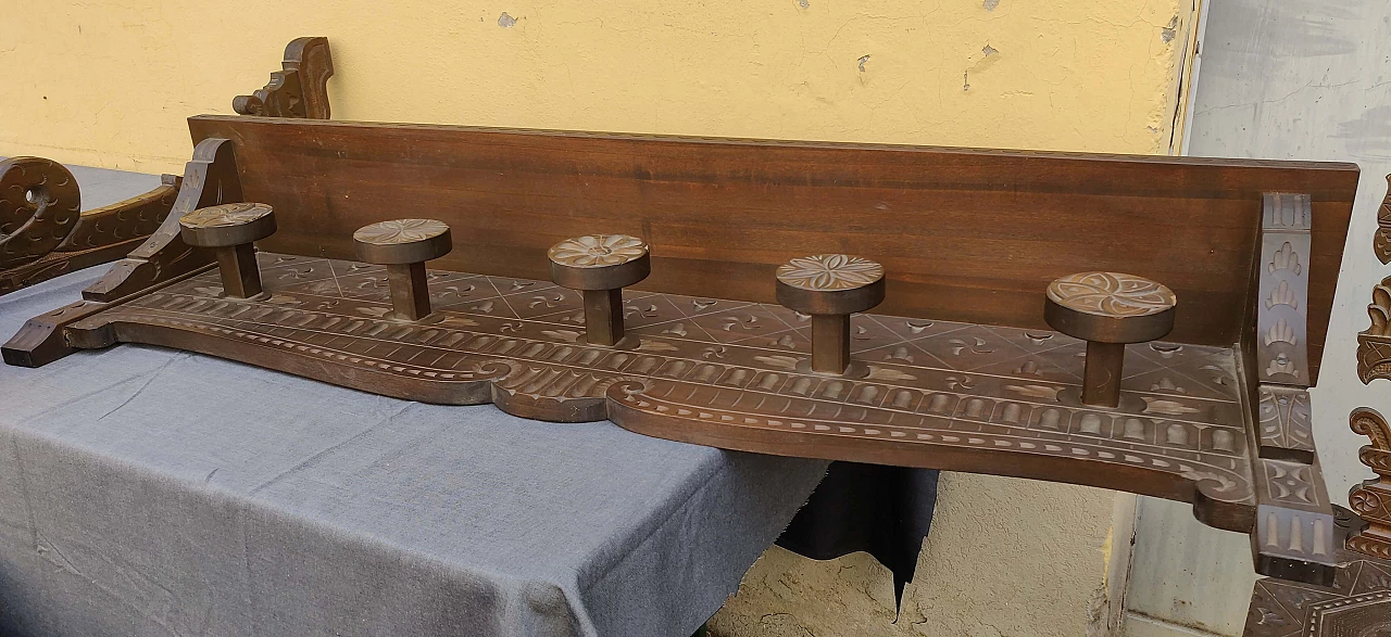 Componenti d'arredo in legno massello, anni '60 2