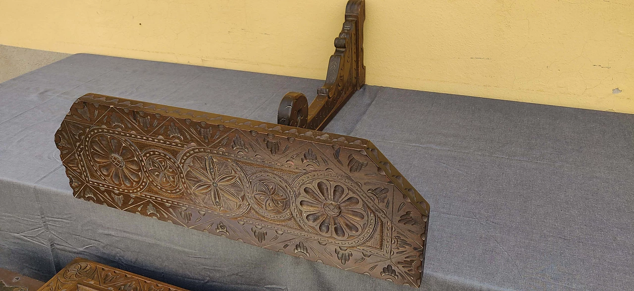 Componenti d'arredo in legno massello, anni '60 14