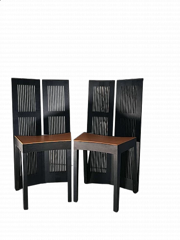 Pair of Lubekka chairs by Andrea Branzi for Cassina, 1991