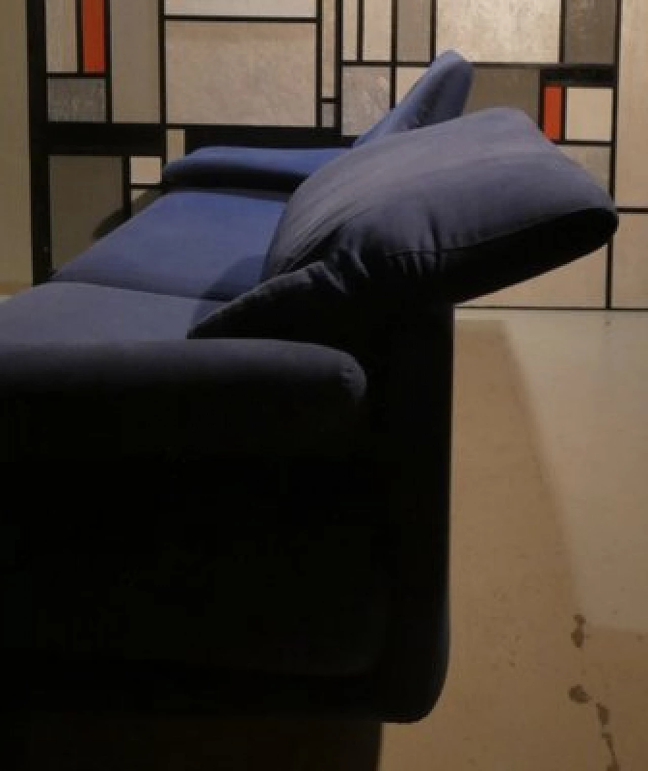 Alanda sofa in grey alcantara by Paolo Piva for B&B Italia, 1980s 7