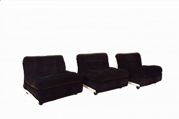 3 Amanta armchairs by Mario Bellini for C&B Italia, 1960s