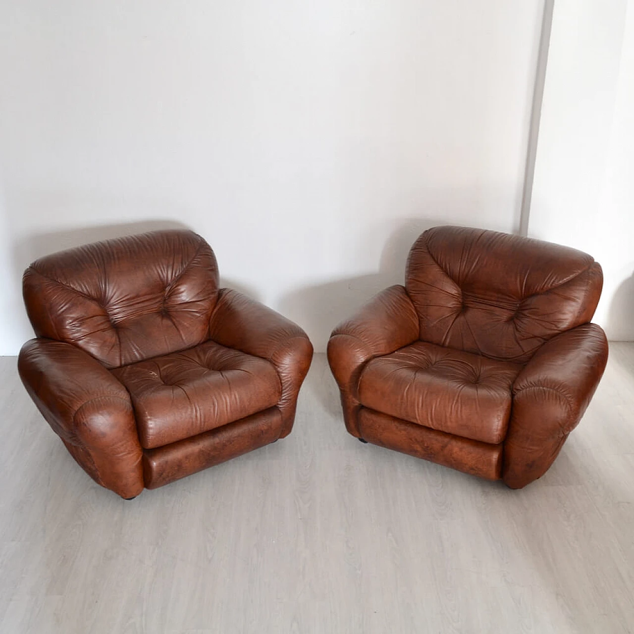 4 Bubble leather armchairs, 1970s 4