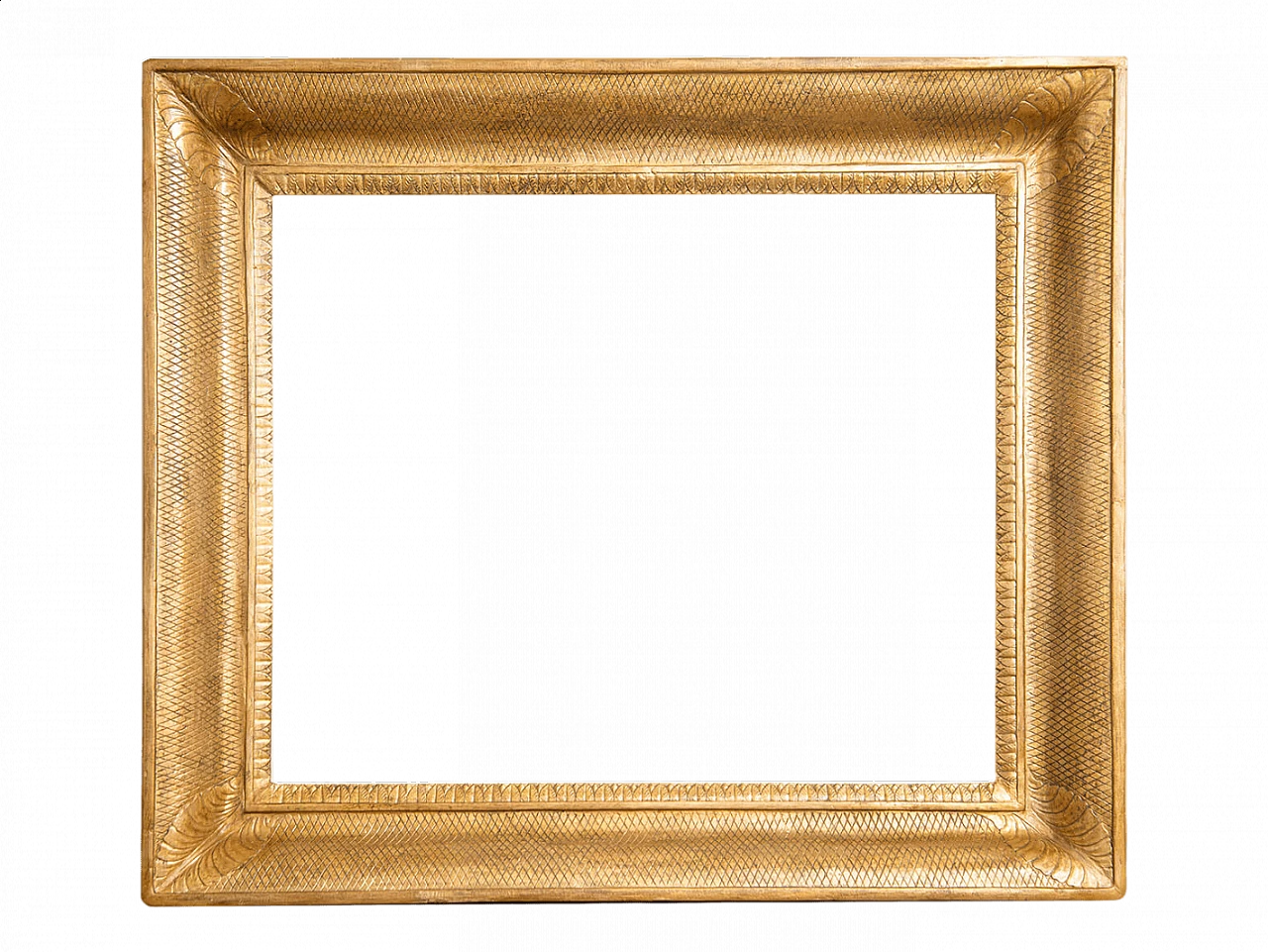 Neapolitan Empire gilt and carved wood frame, early 19th century 4