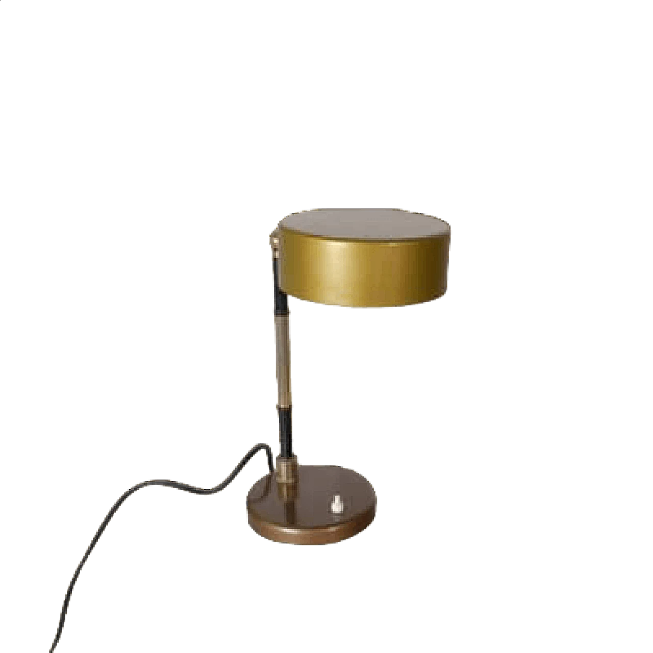 Lampada da tavolo in metallo cromato e rubino in ottone nello stile di Oscar Torlasco, anni '60 6