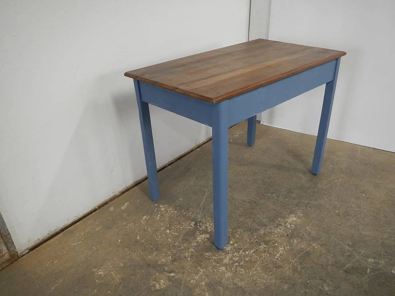 Spruce table with chestnut top, 1950s 1