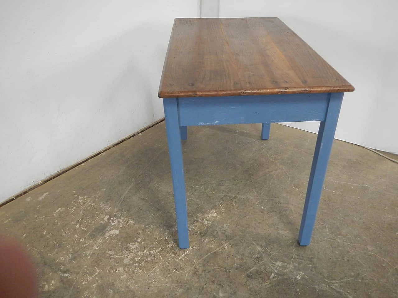 Spruce table with chestnut top, 1950s 4