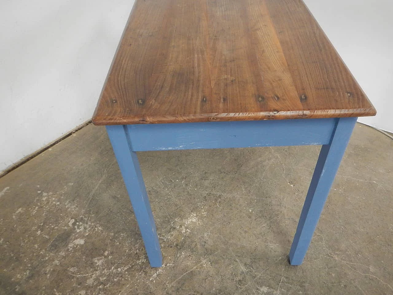 Spruce table with chestnut top, 1950s 6