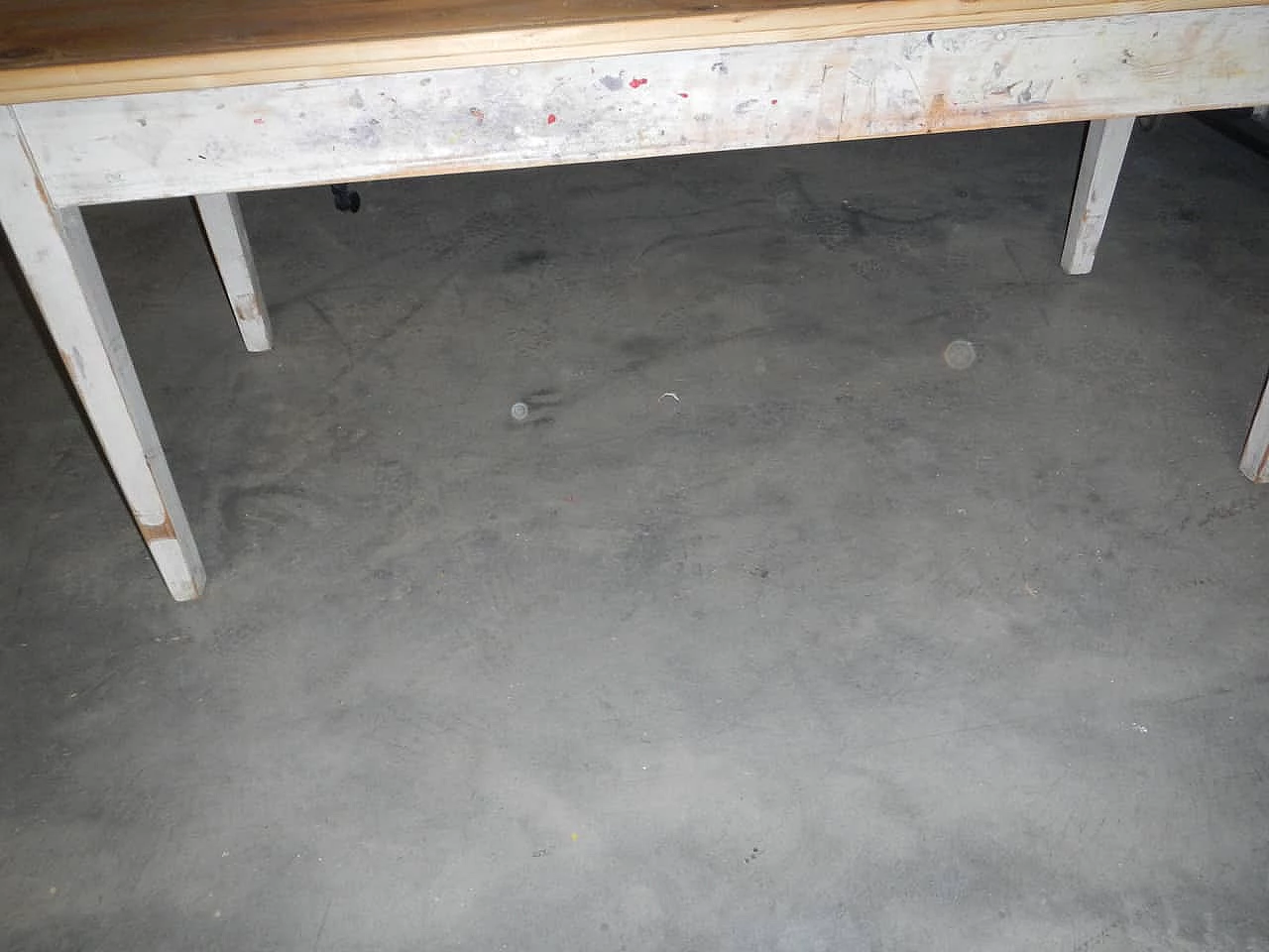 Natural and coloured fir wood table, 1970s 8