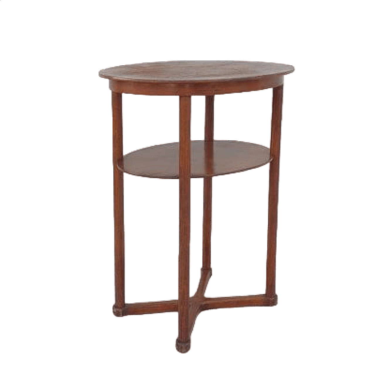 Oval wood side table by Josef Hoffmann for J. & J. Kohn, early 20th century 10