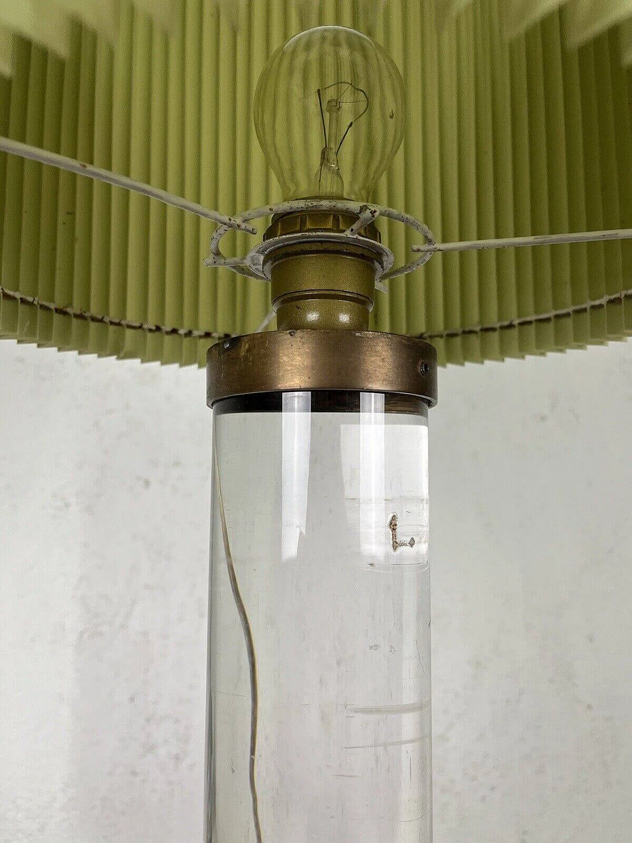 Plexiglass and marble table lamp, 1960s 12