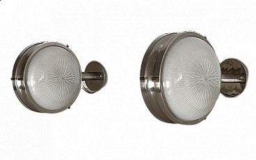 Pair of Gamma wall lamps by Sergio Mazza for Artemide Italy, 1960s