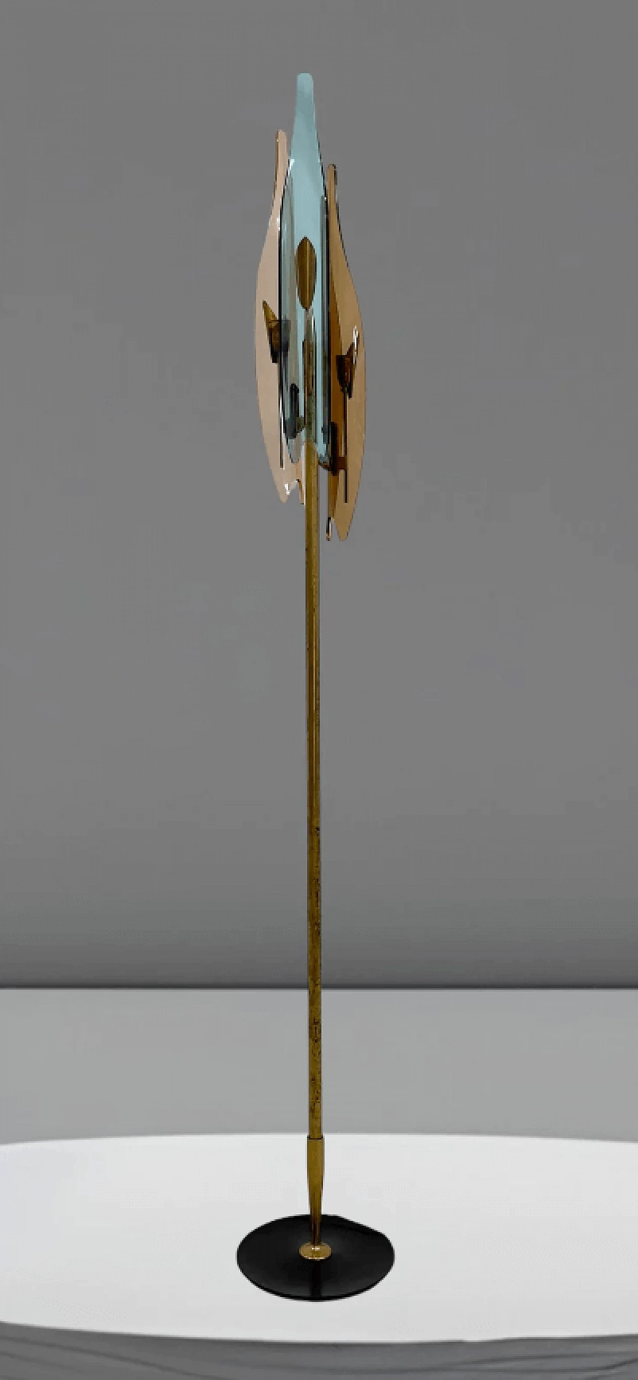 Lampada da terra Dahlia di Max Ingrand per Fontana Arte, anni '50 1