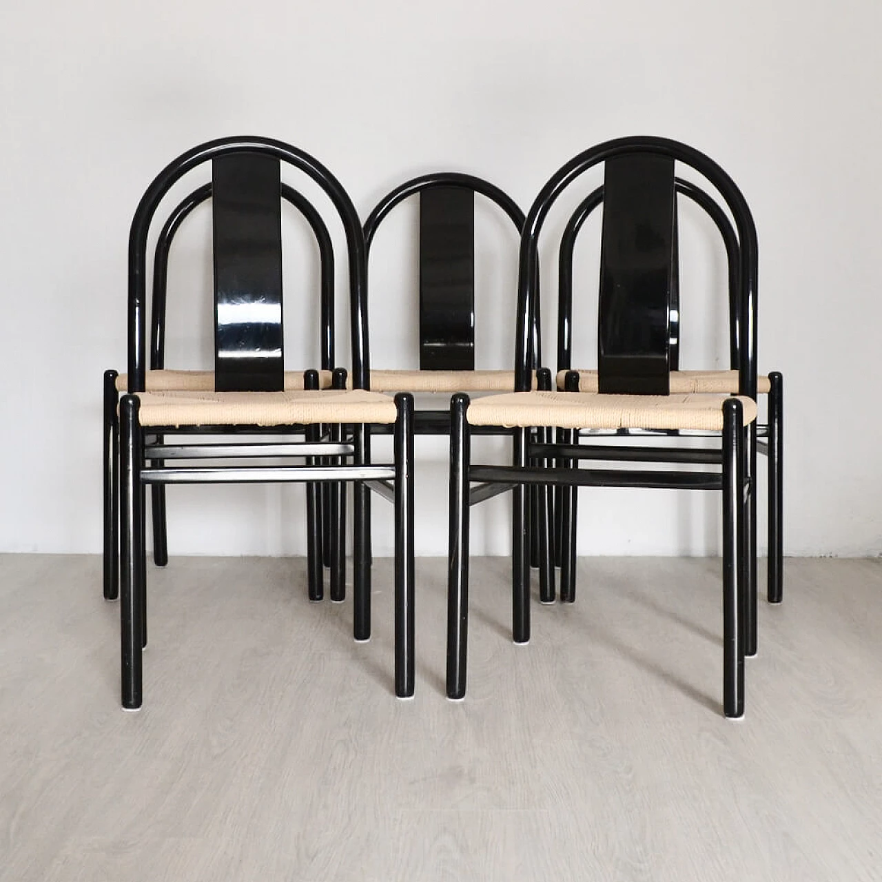 5 Thalia chairs by Annig Sarian for Tisettanta, 1960s 1