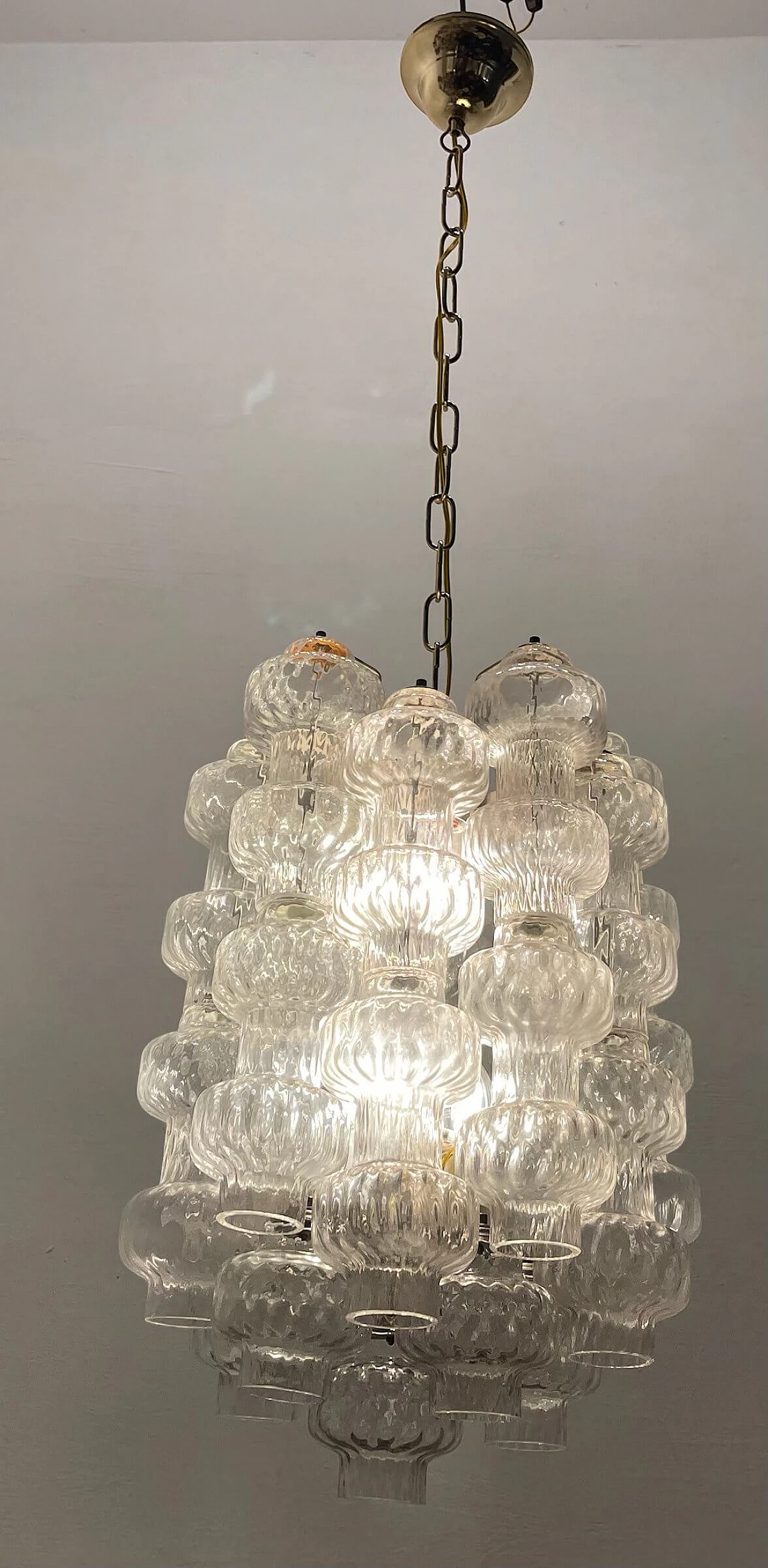 Murano glass chandelier by Venini, 1960s 3