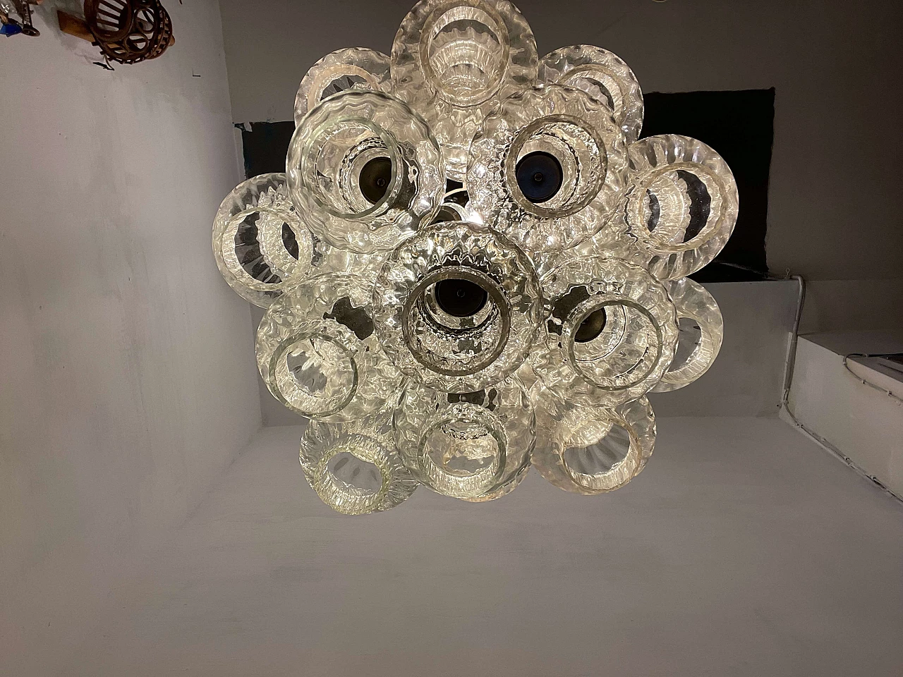 Murano glass chandelier by Venini, 1960s 7