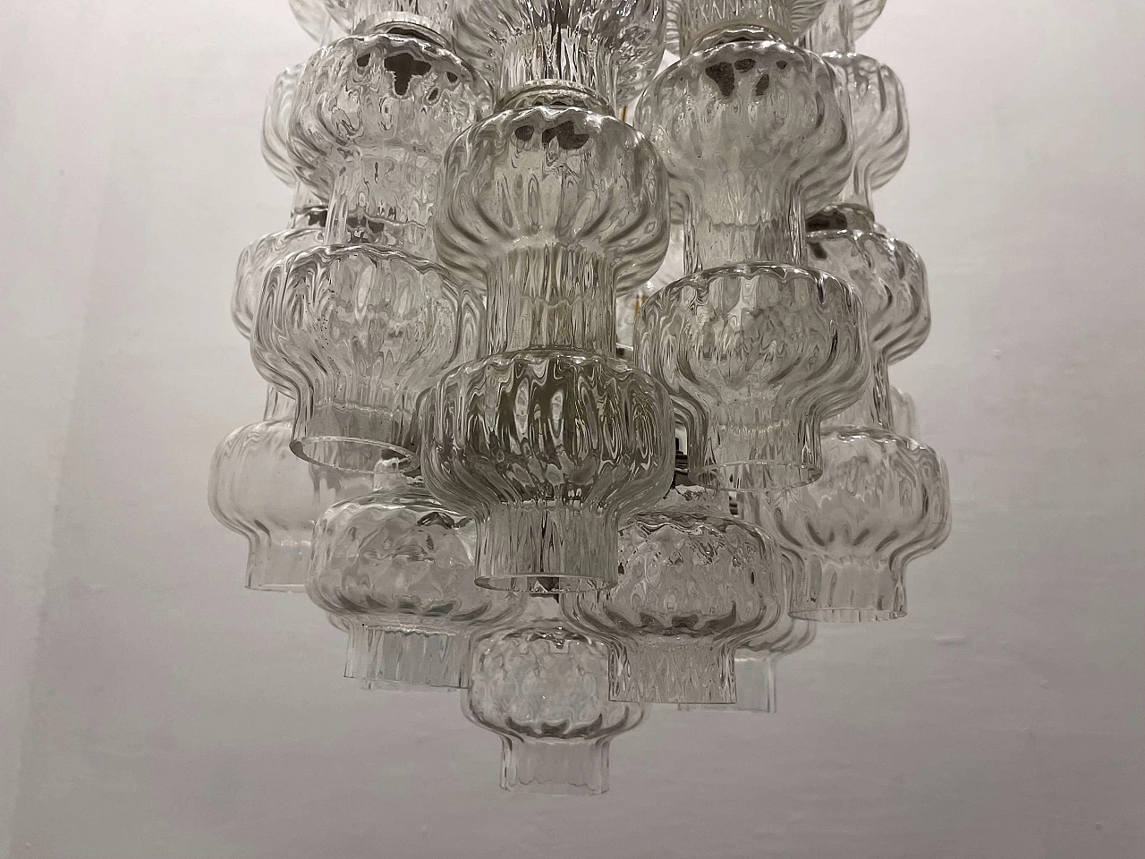 Murano glass chandelier by Venini, 1960s 8