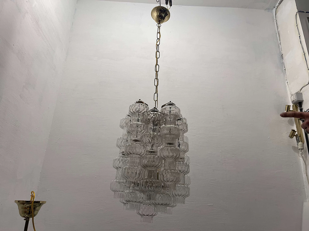 Murano glass chandelier by Venini, 1960s 10