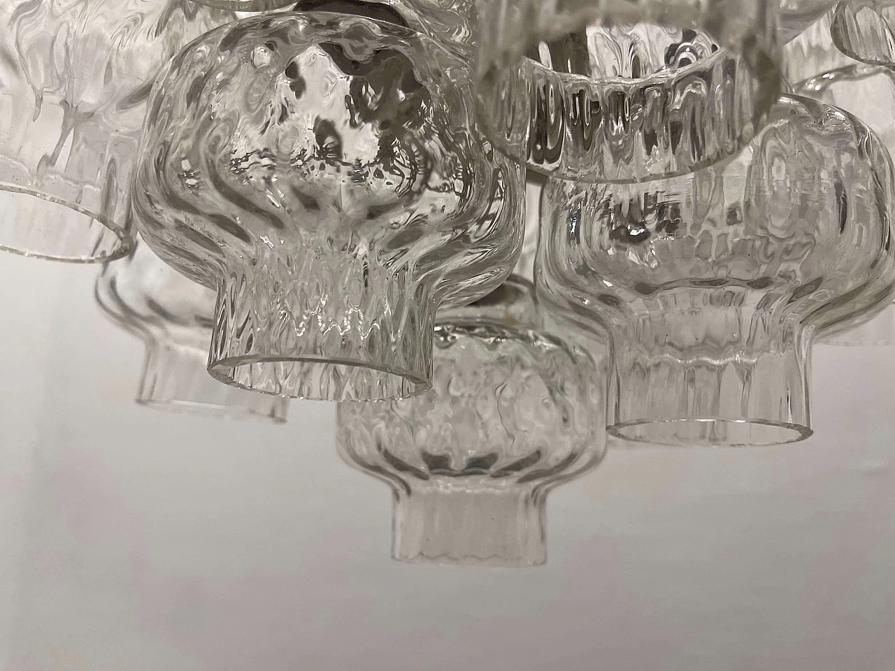 Murano glass chandelier by Venini, 1960s 11