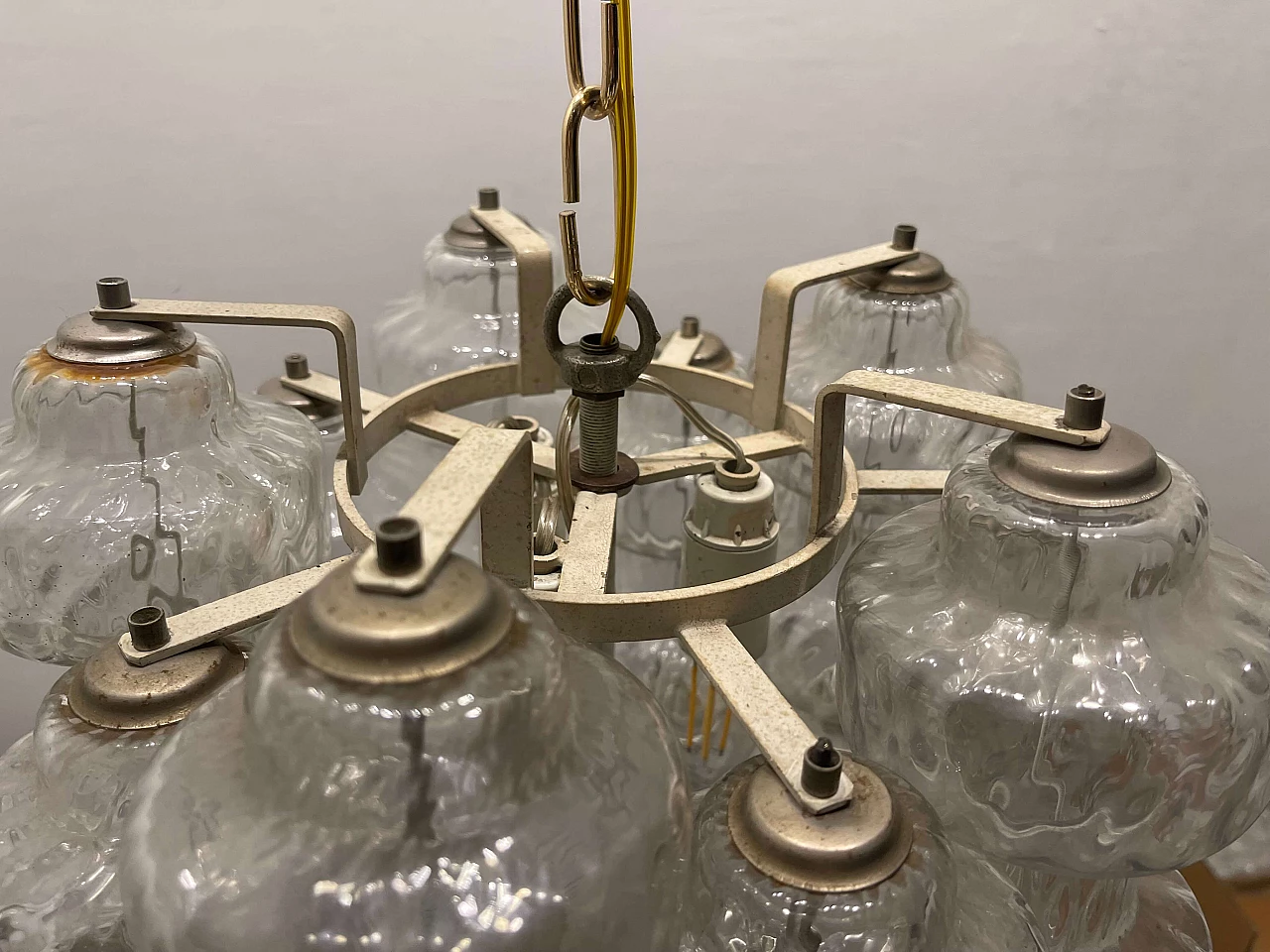 Murano glass chandelier by Venini, 1960s 12