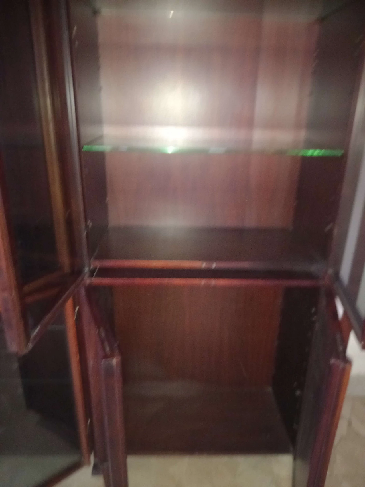 Libreria GS in legno e cristallo di G. Songia per Sormani, anni '70 4