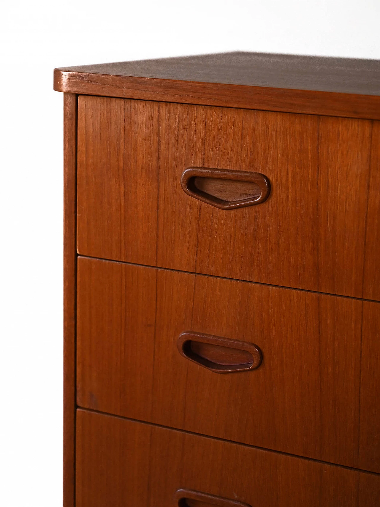 Swedish teak chest of drawers with three compartments, 1960s 6