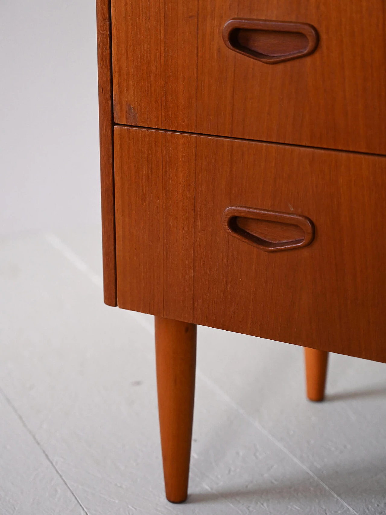 Swedish teak chest of drawers with three compartments, 1960s 7