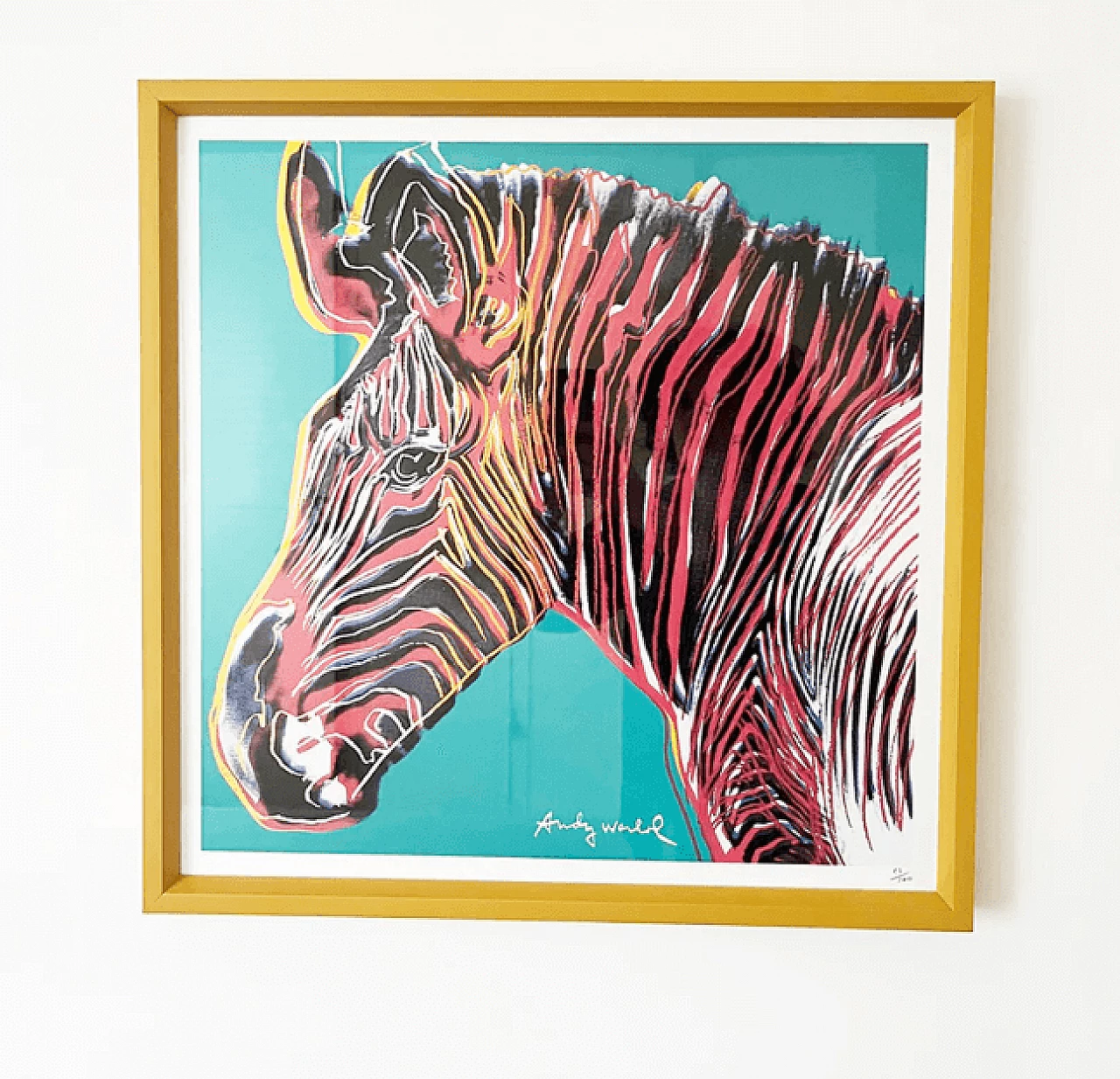 Zebra, lithograph by Andy Warhol, 2018 1