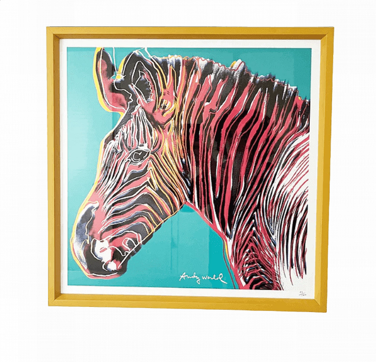 Zebra, lithograph by Andy Warhol, 2018 5