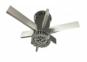 Lampada in metallo e vetro di Gaetano Sciolari per Stilkronen, anni '60