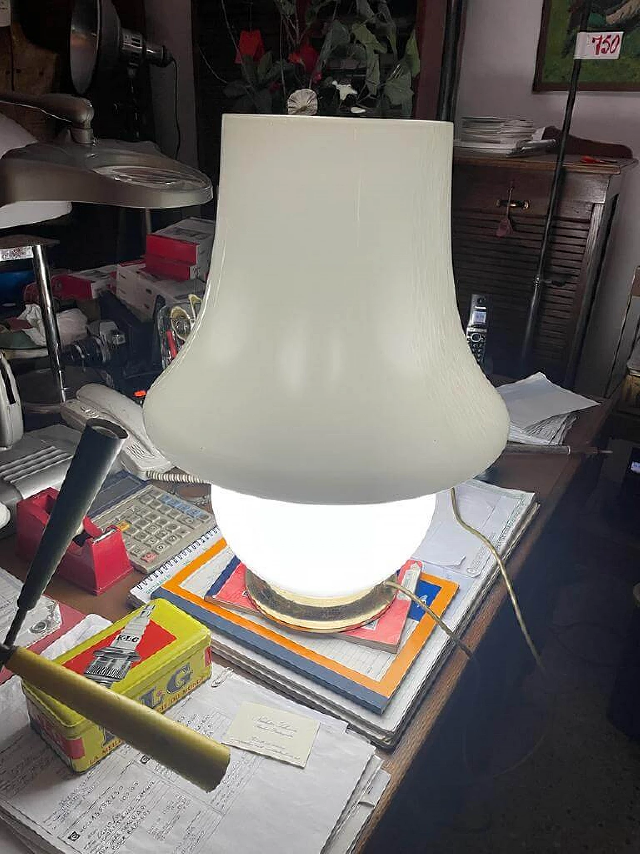 Lampada da tavolo in vetro di Murano, anni '70 1165618