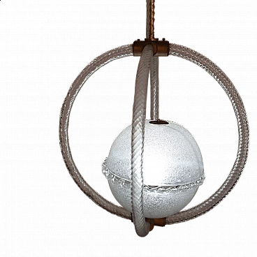 Murano glass chandelier by Barovier & Toso, 1940s