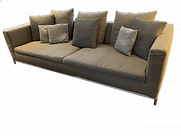 George G 243 BL sofa in Maxalto grey fabric by Antonio Citterio for B&B Italia