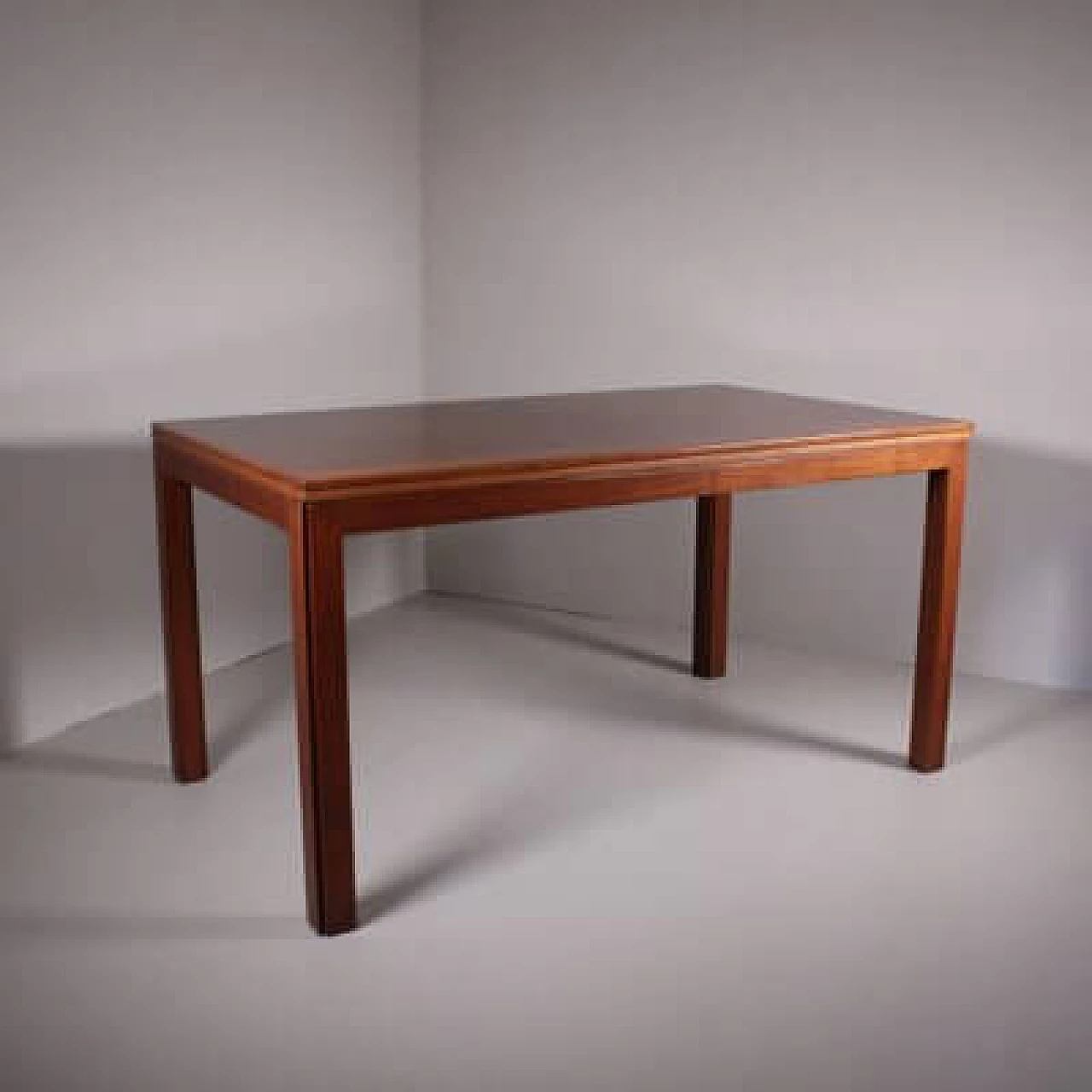 Wood extendable table, 1960s 2