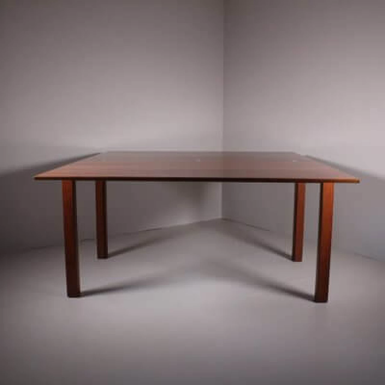 Tavolo allungabile in legno, anni '60 3