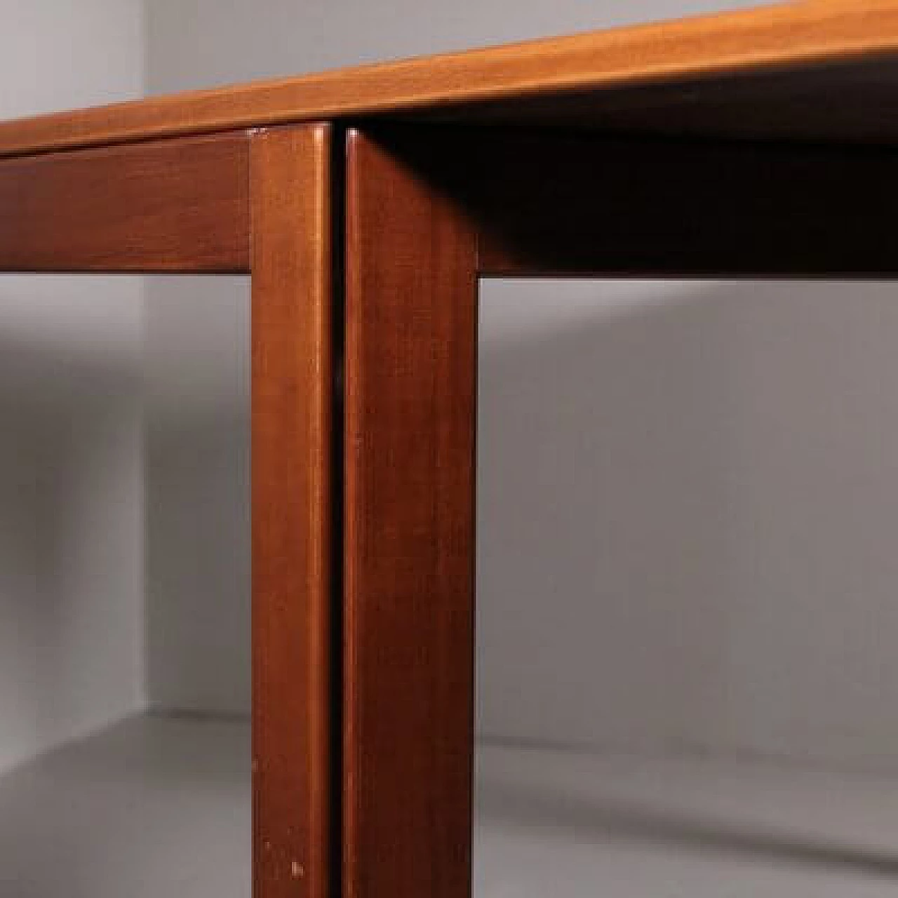 Wood extendable table, 1960s 4