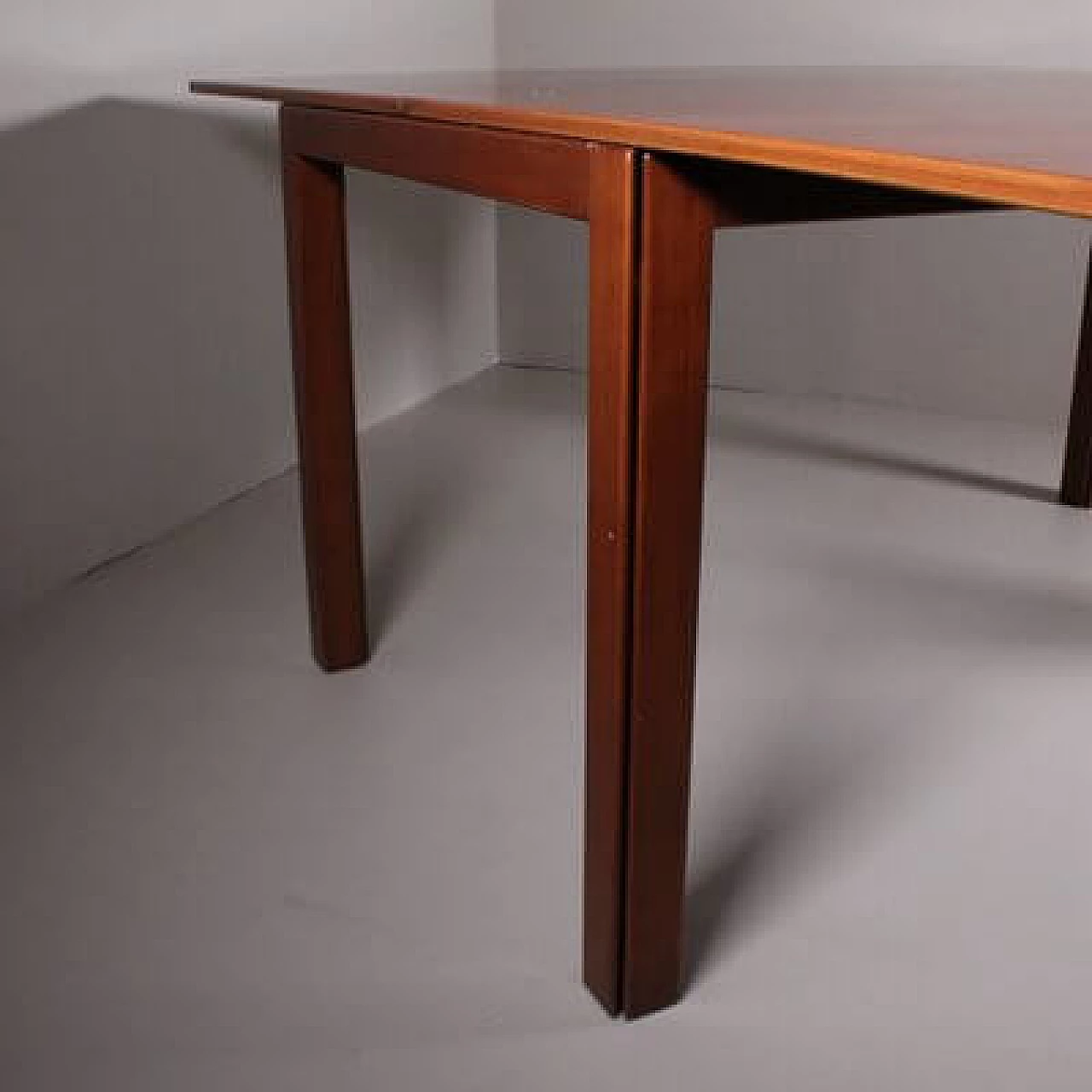 Wood extendable table, 1960s 5