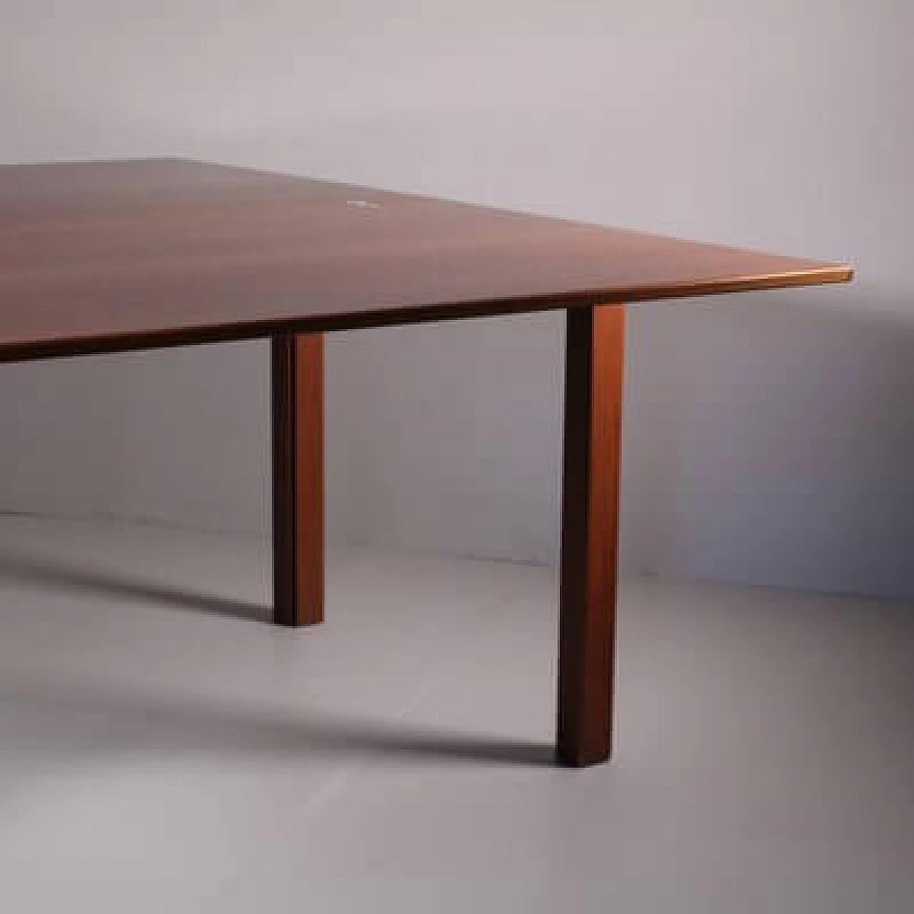 Wood extendable table, 1960s 6