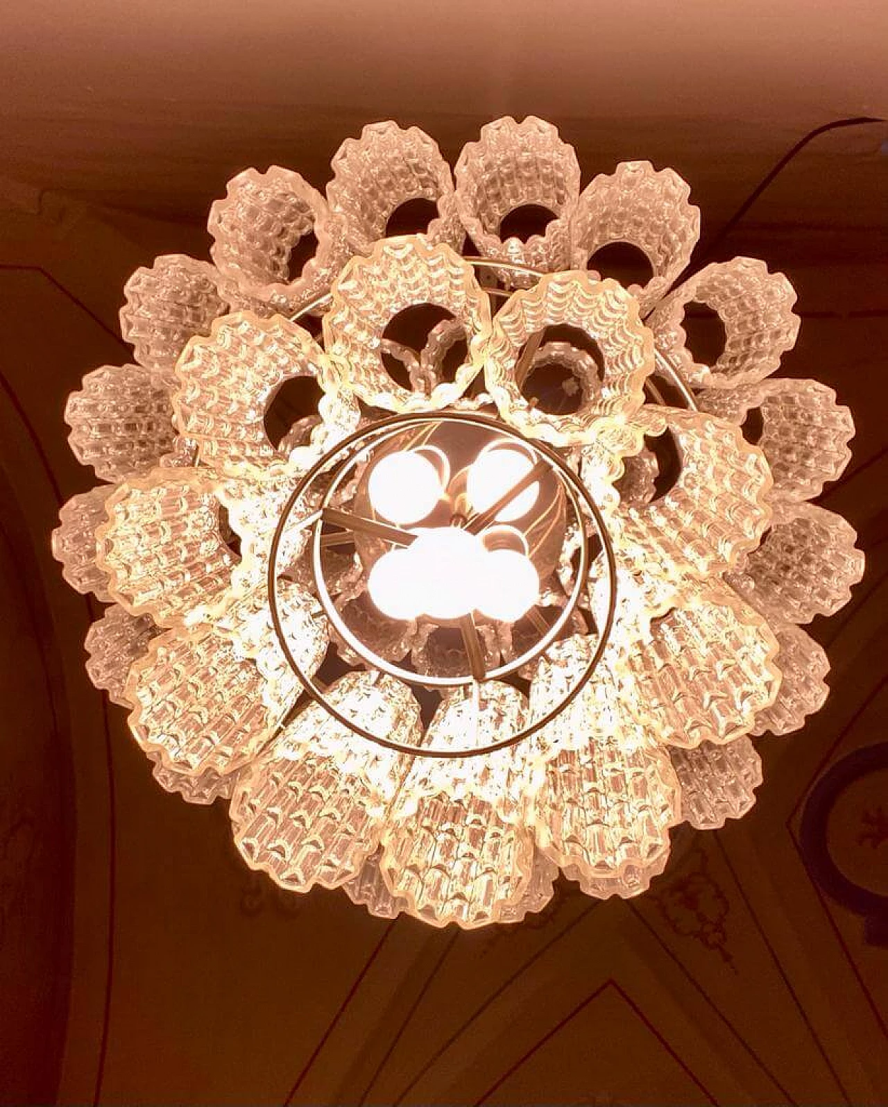 Corteccia chandelier by Toni Zuccheri for Venini, 1960s 10