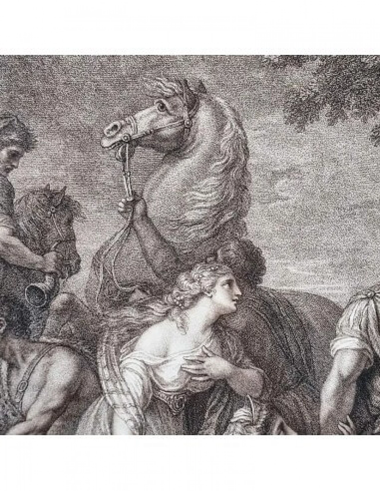 Palamone e Arcite, incisione di Francesco Bartolozzi, '700 3