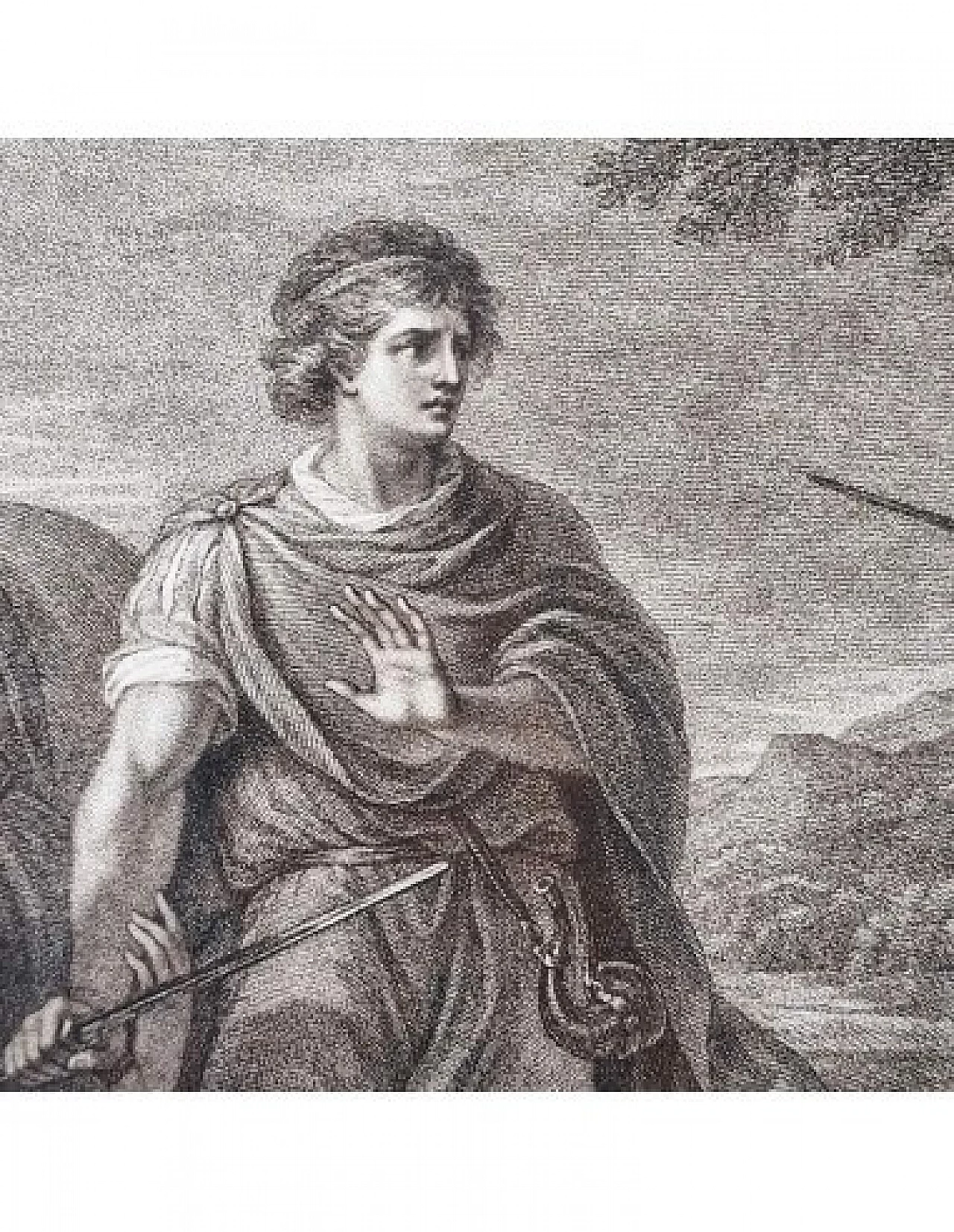 Palamone e Arcite, incisione di Francesco Bartolozzi, '700 7