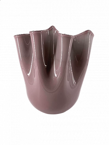 Vaso fazzoletto in vetro di Murano