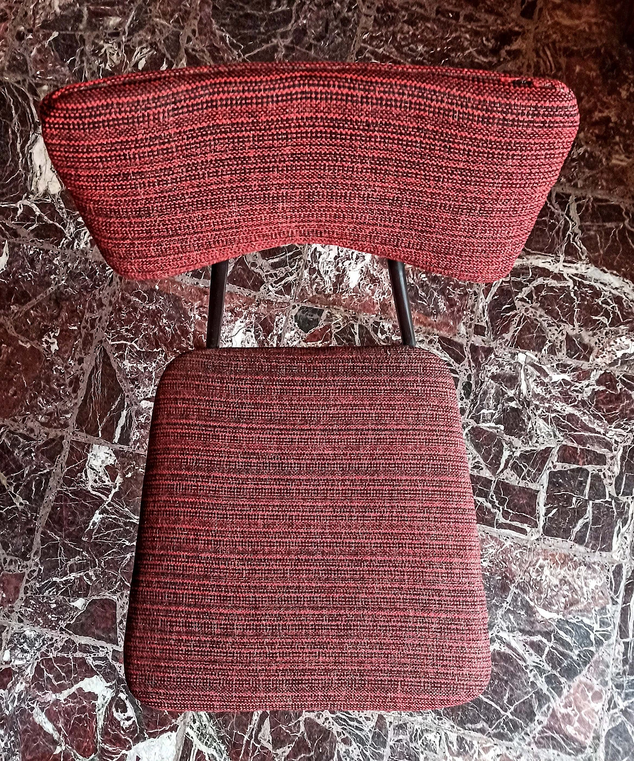 6 Sedie e tavolo ovale, anni '60 3