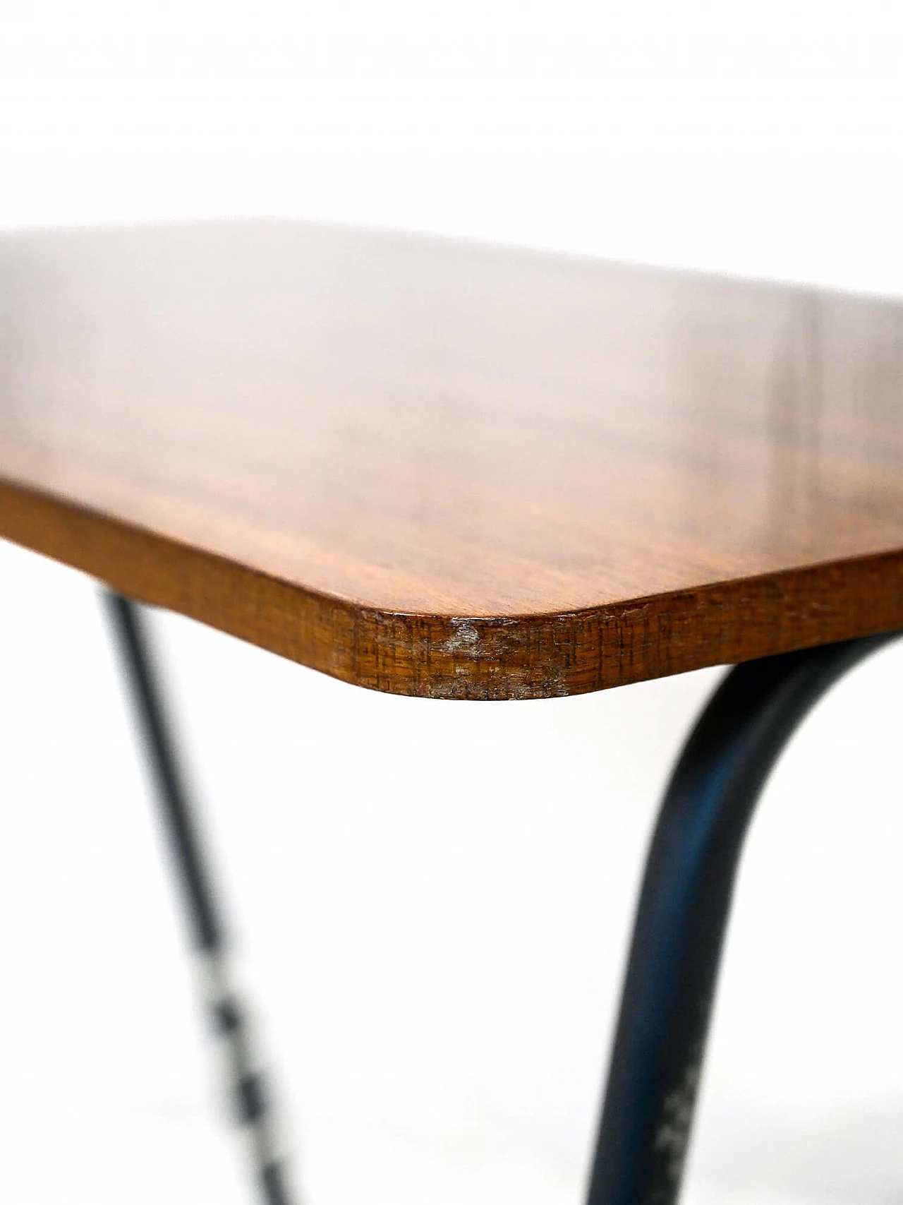 Scandinavian coffee table in wood and metal, 1960s 6