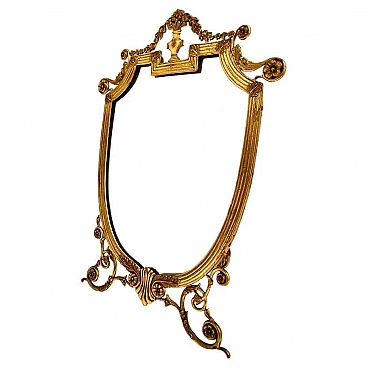 Brass table mirror, 1920s