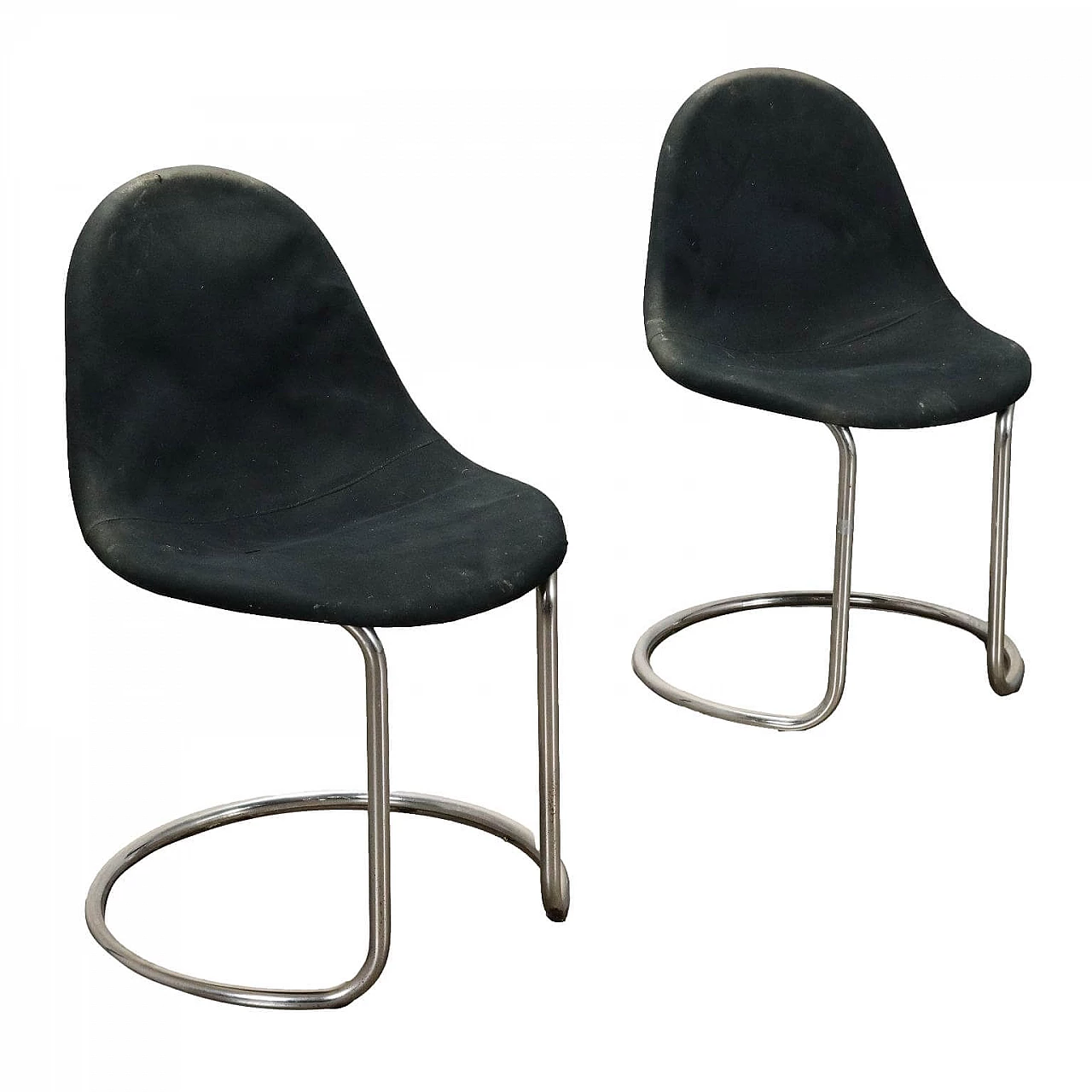 Pair of Maia chairs by Giotto Stoppino for Bernini, 1960s 1