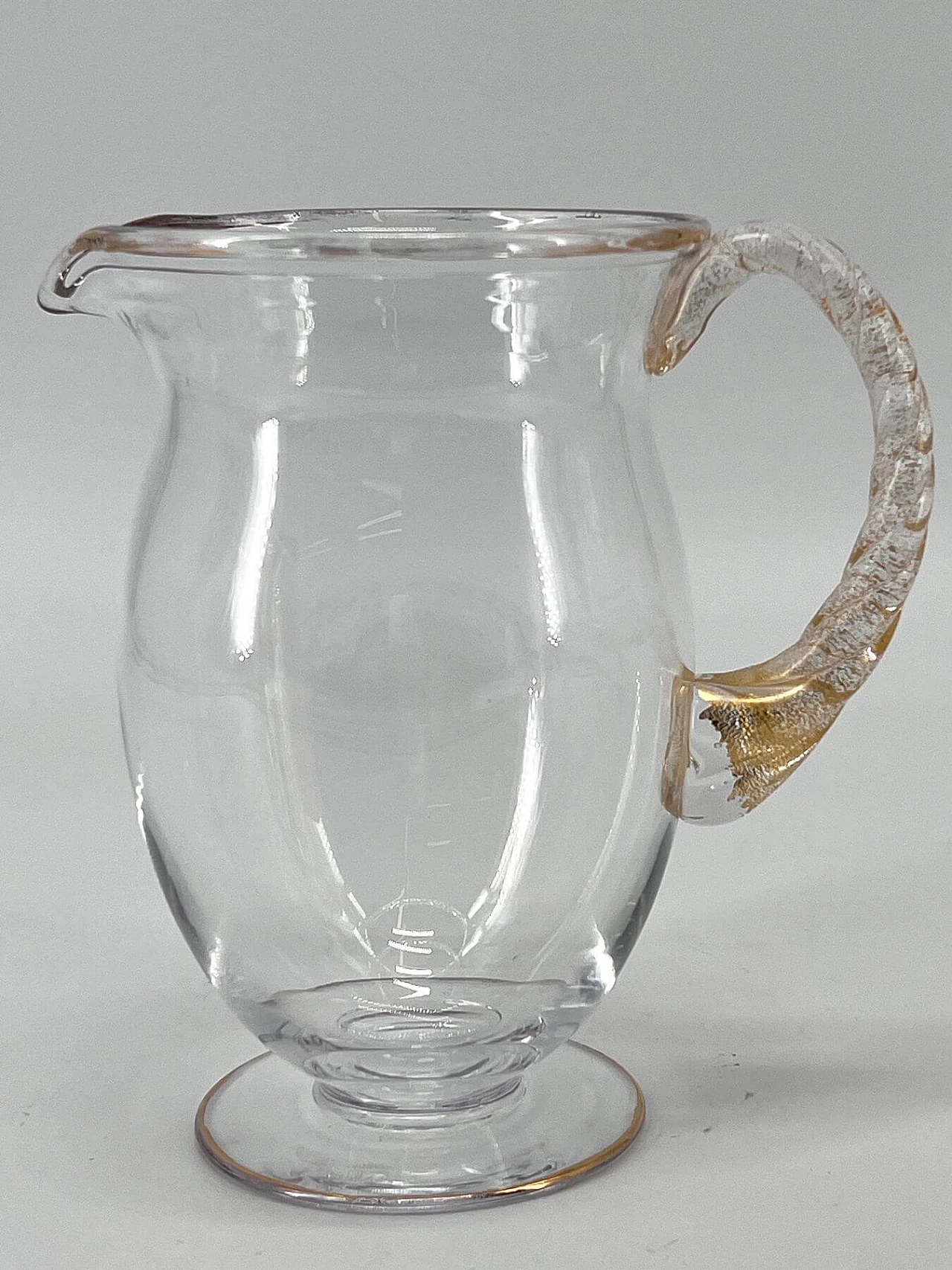 6 Bicchieri e caraffa in vetro di Murano di Nason e Moretti, anni '90 1
