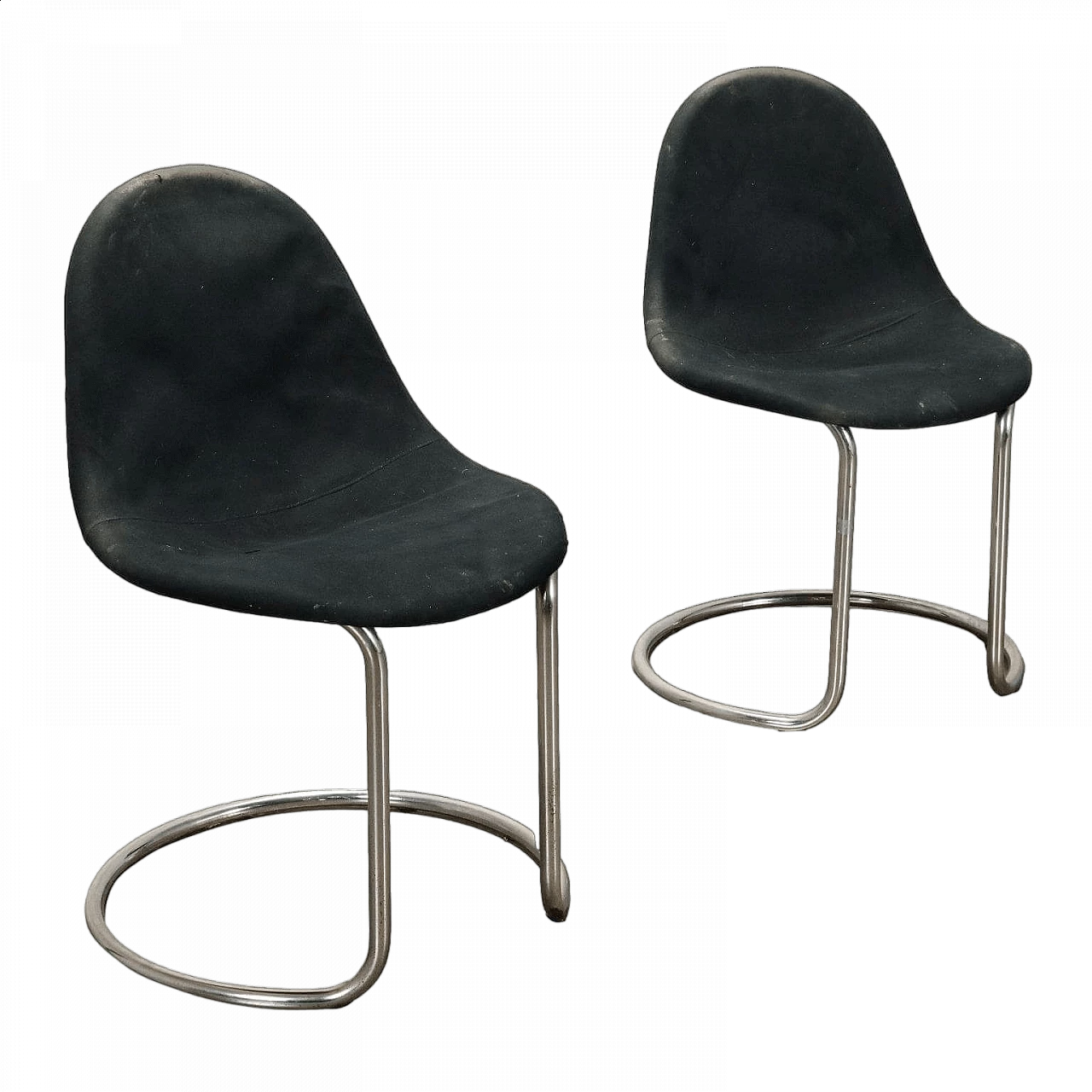 Pair of Maia chairs by Giotto Stoppino for Bernini, 1960s 9